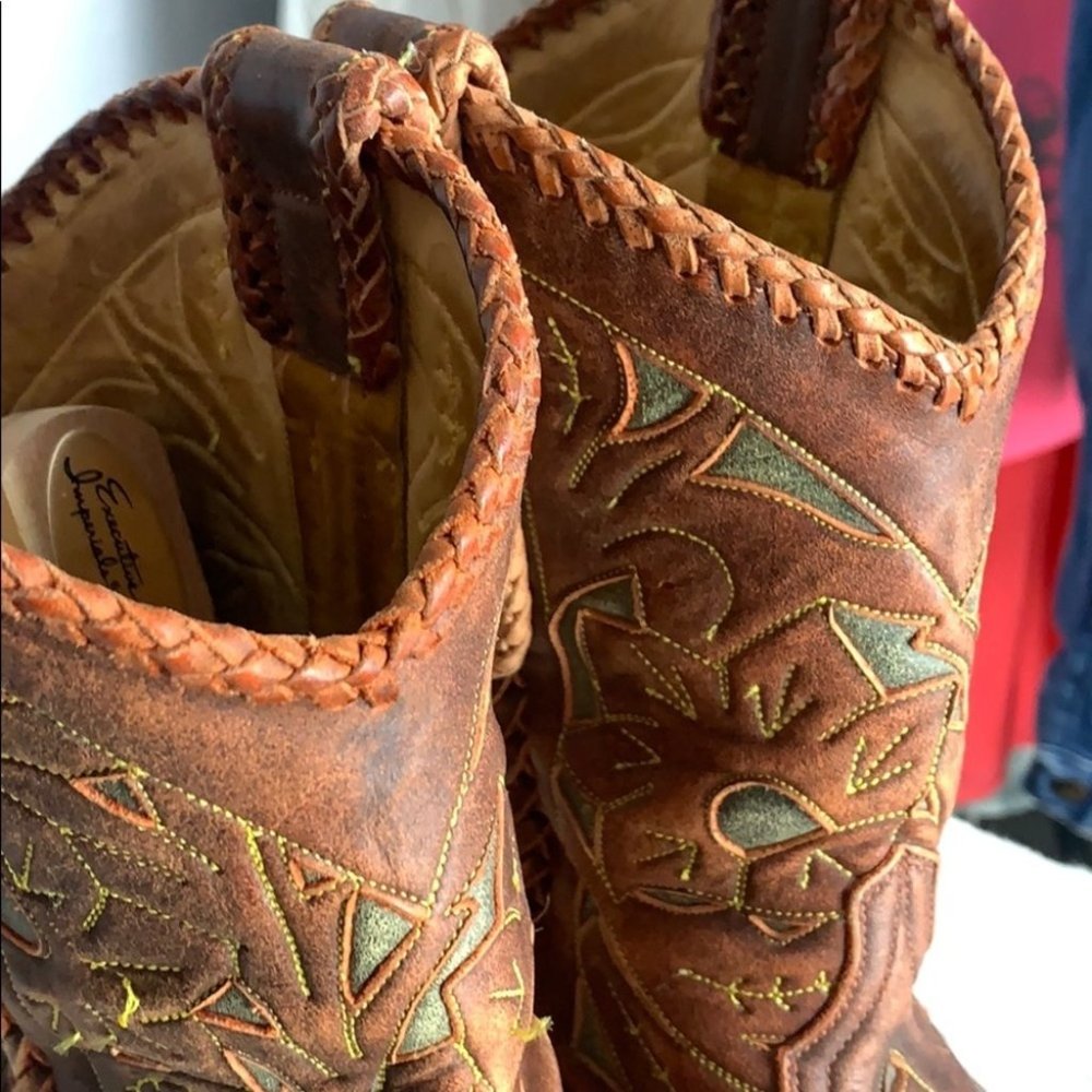 The Old Gringos inlaid leather size 10 - Picture 6 of 10